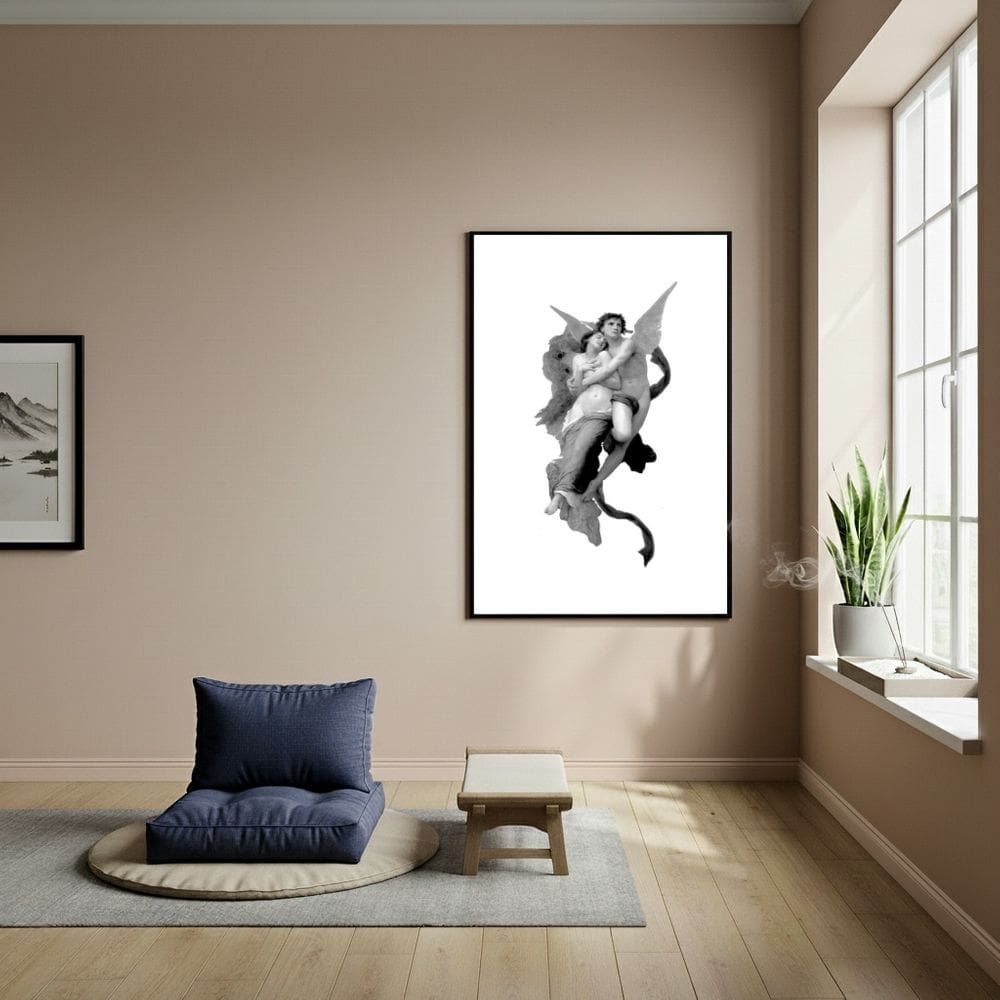 Quadro Cupido e Psique - Alegoria da Alma e do Amor -70x50cm