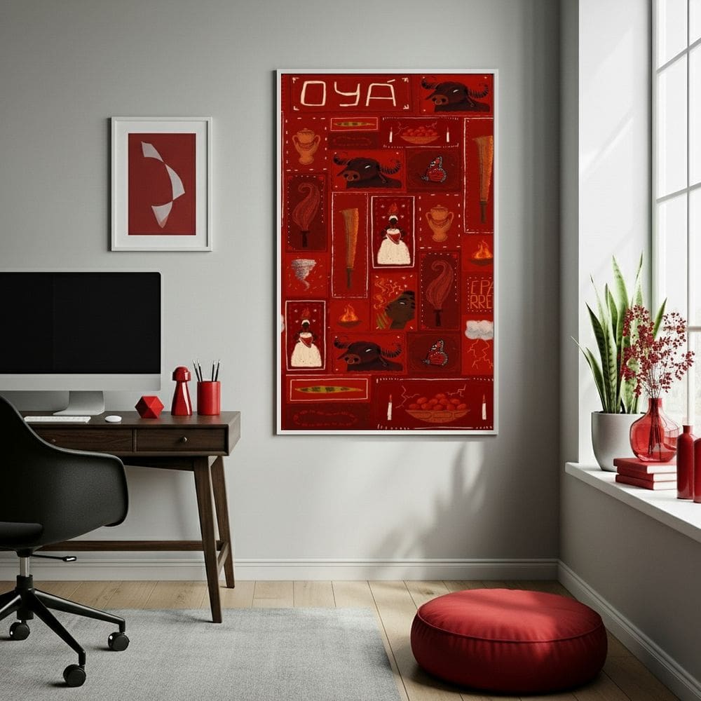 Quadro Decorativo Iansã  Oyá  - 70x50cm
