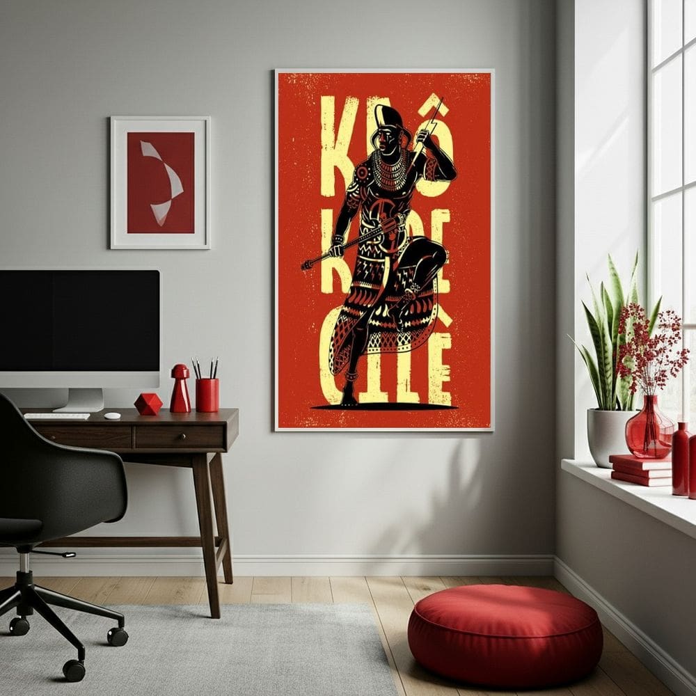 Quadro Candomblé Poster Xangô  - 70x50cm