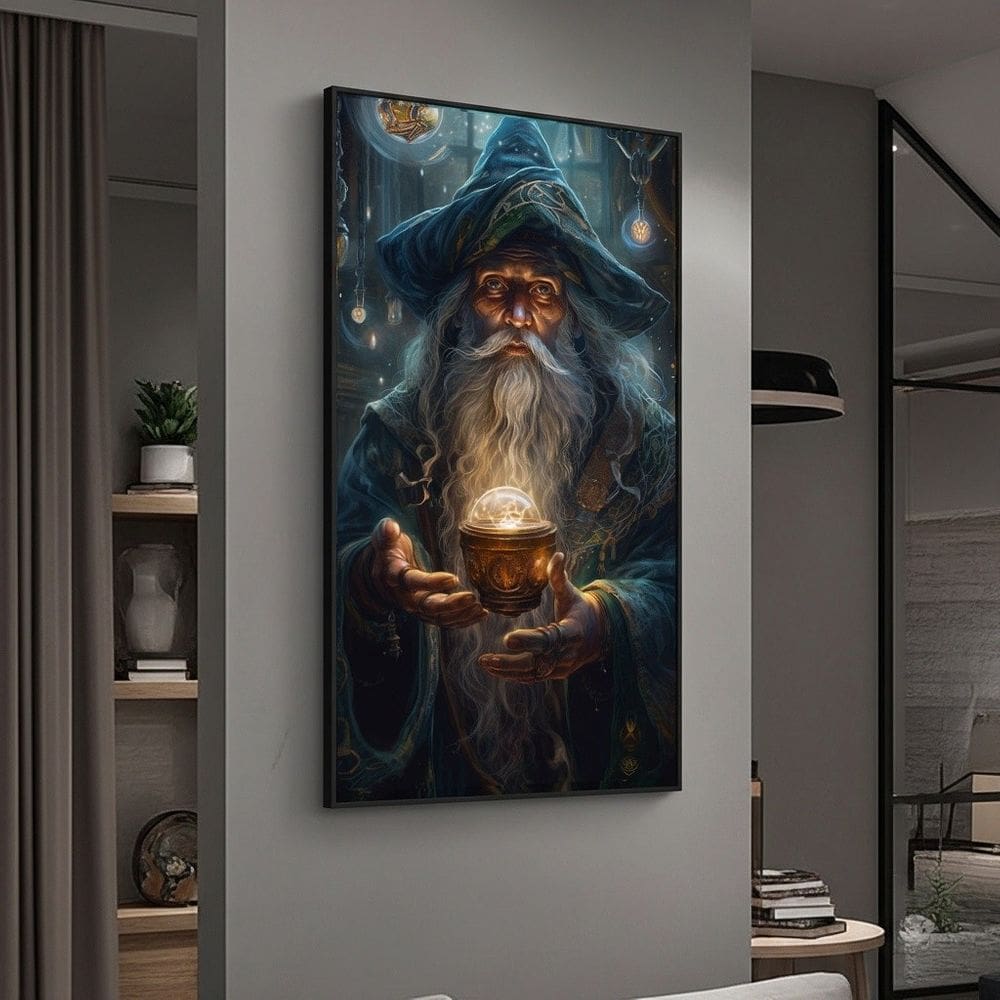 Quadro Decorativo Mago Vidente - 70x50cm