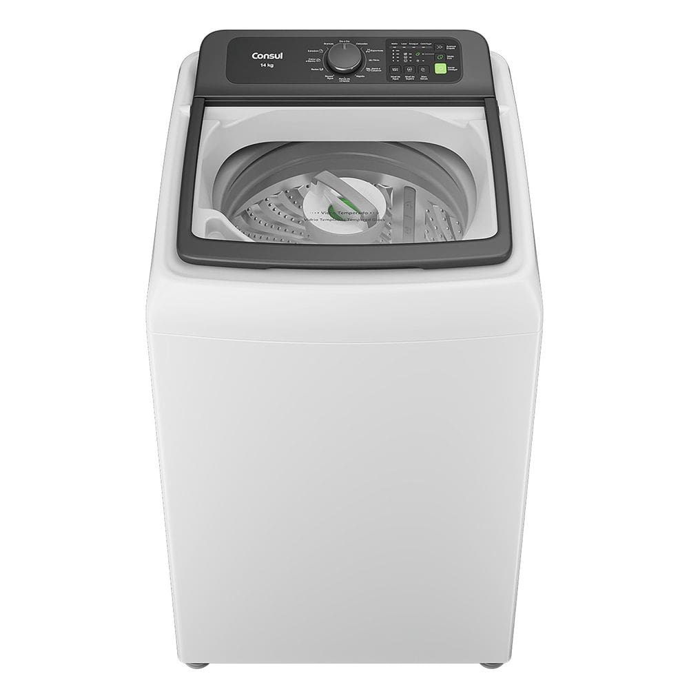 Máquina de Lavar Consul 14 kg CWN14AB Automática Painel Digital Econômica Ciclo Rápido Branca 110V