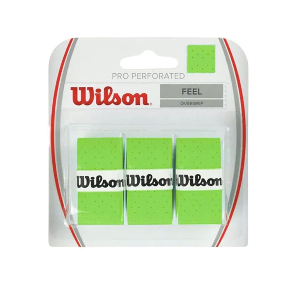 Overgrip Pro Perforated 3 Peças para Empunhadura Raquete Tênis Frescobol Guidão Wilson