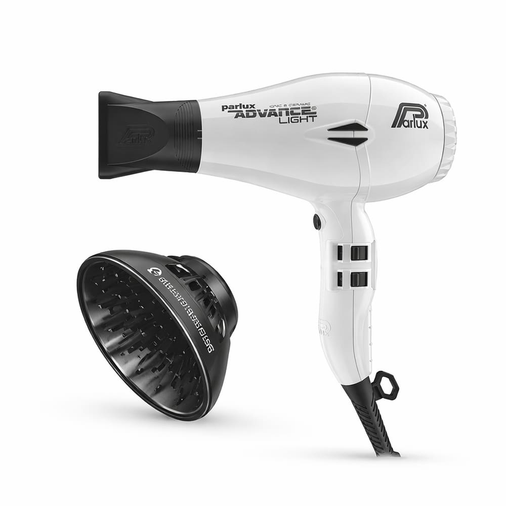 Kit Parlux - Secador Advance Light Ion Ceramic Branco 2200W 220V + Difusor Magic Sense