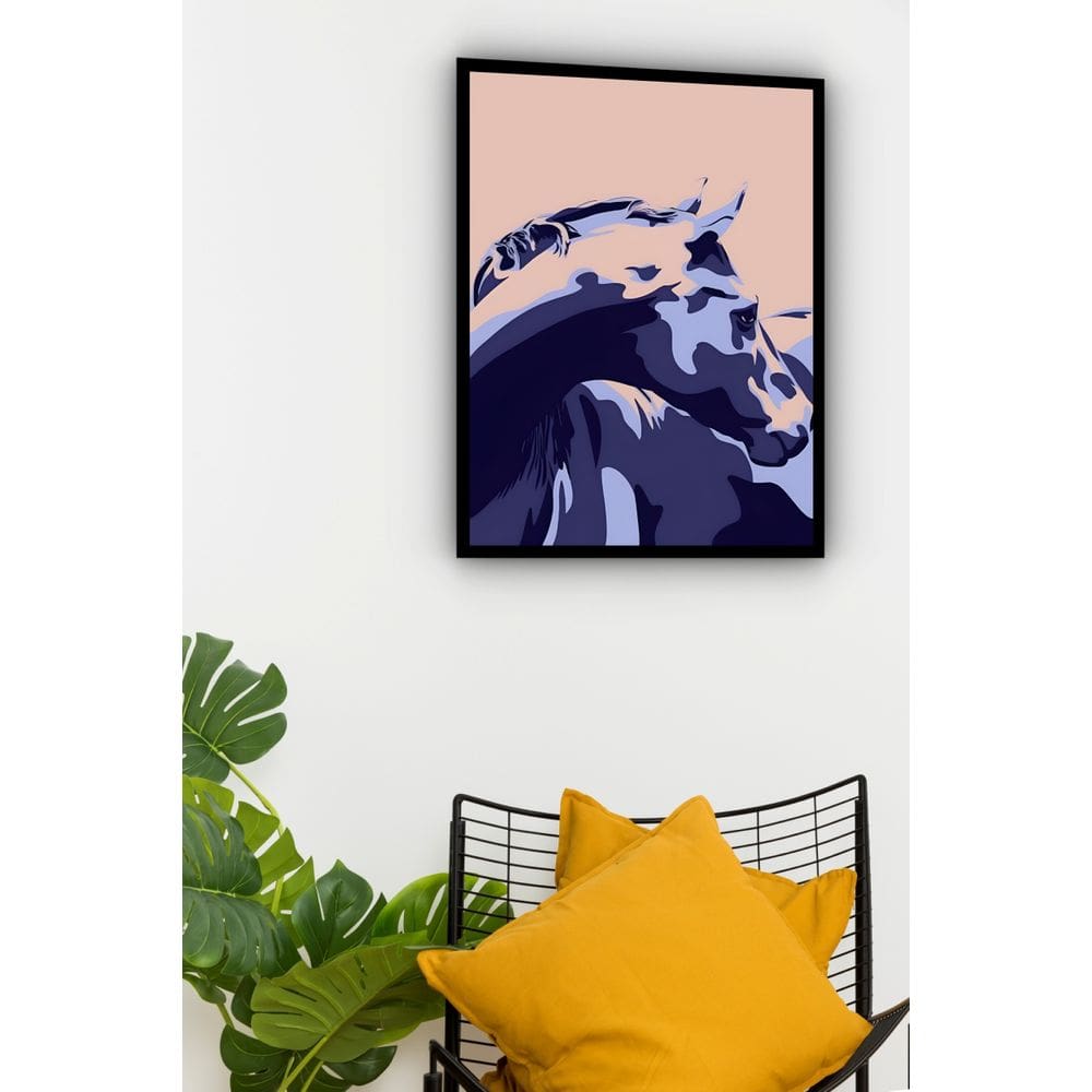 Quadro Decorativo Moderno Cavalo  - 70x50cm