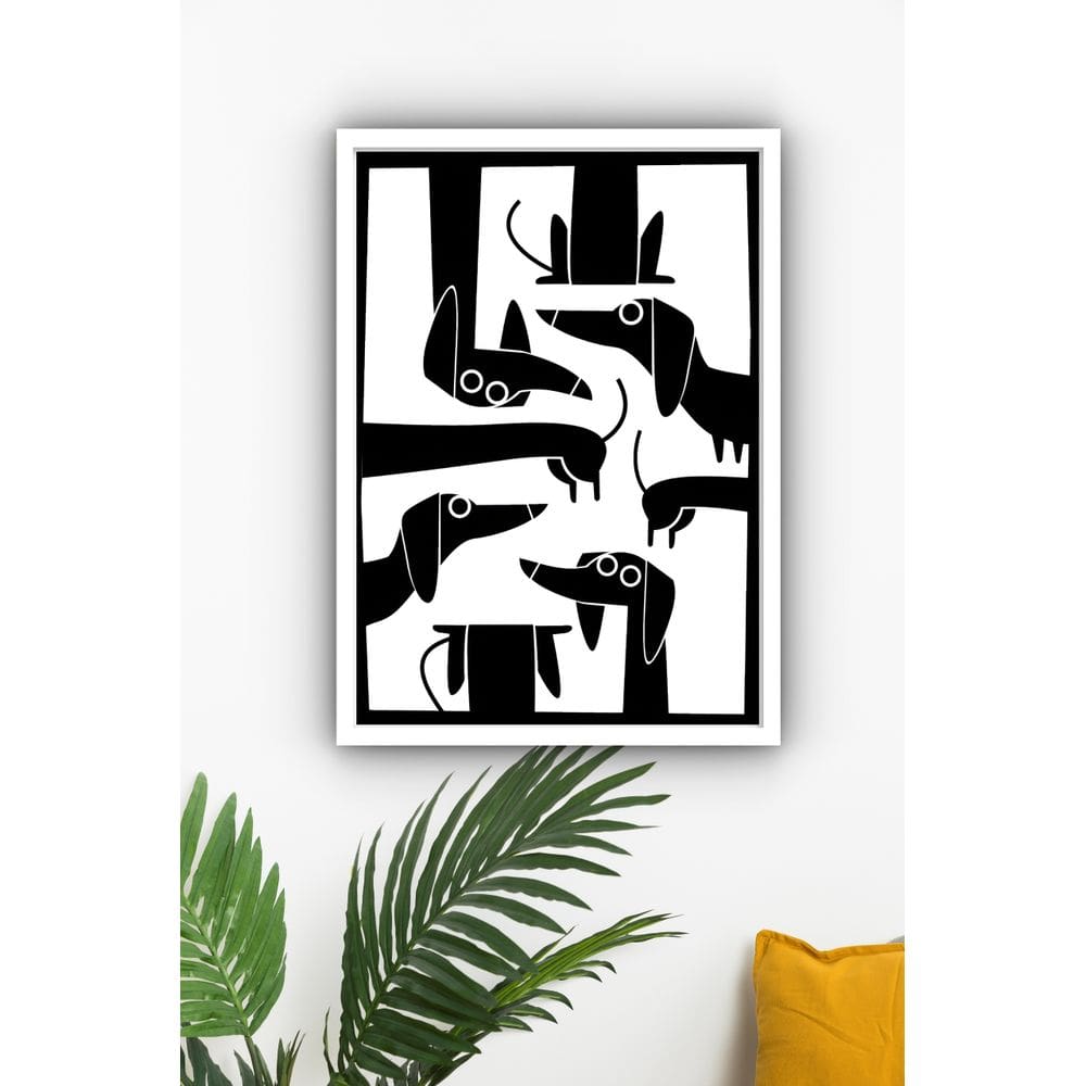 Quadro Decorativo Cachorro Salsicha - 70x50cm