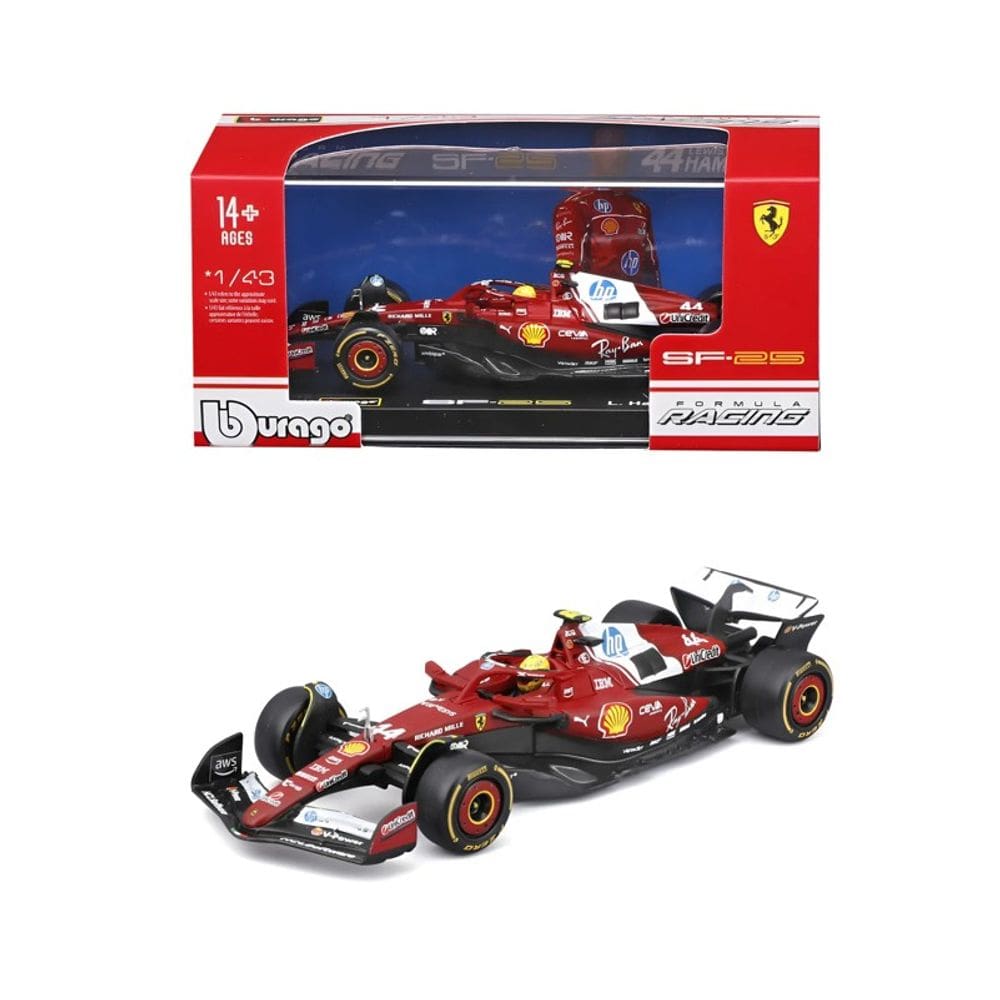 Miniatura 1:43 F1 2025 Ferrari SF25 44 Hamilton - Burago