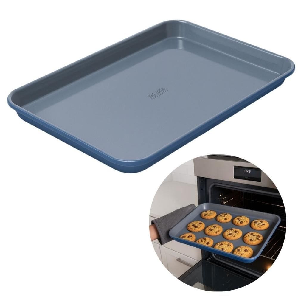 Forma Bandeja Assadeira para Cookies Biscoitos 44x30cm Azul