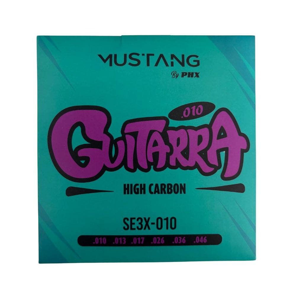 Encordoamento Para Guitarra 6 Cordas Mustang PHX (.010 - .046) SE3X-010
