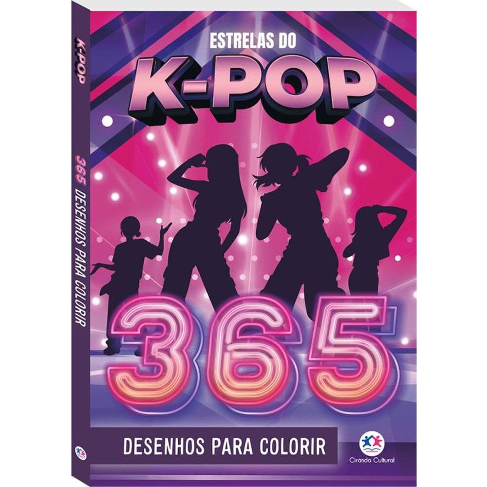 Estrelas do K-Pop - 365 desenhos para colorir