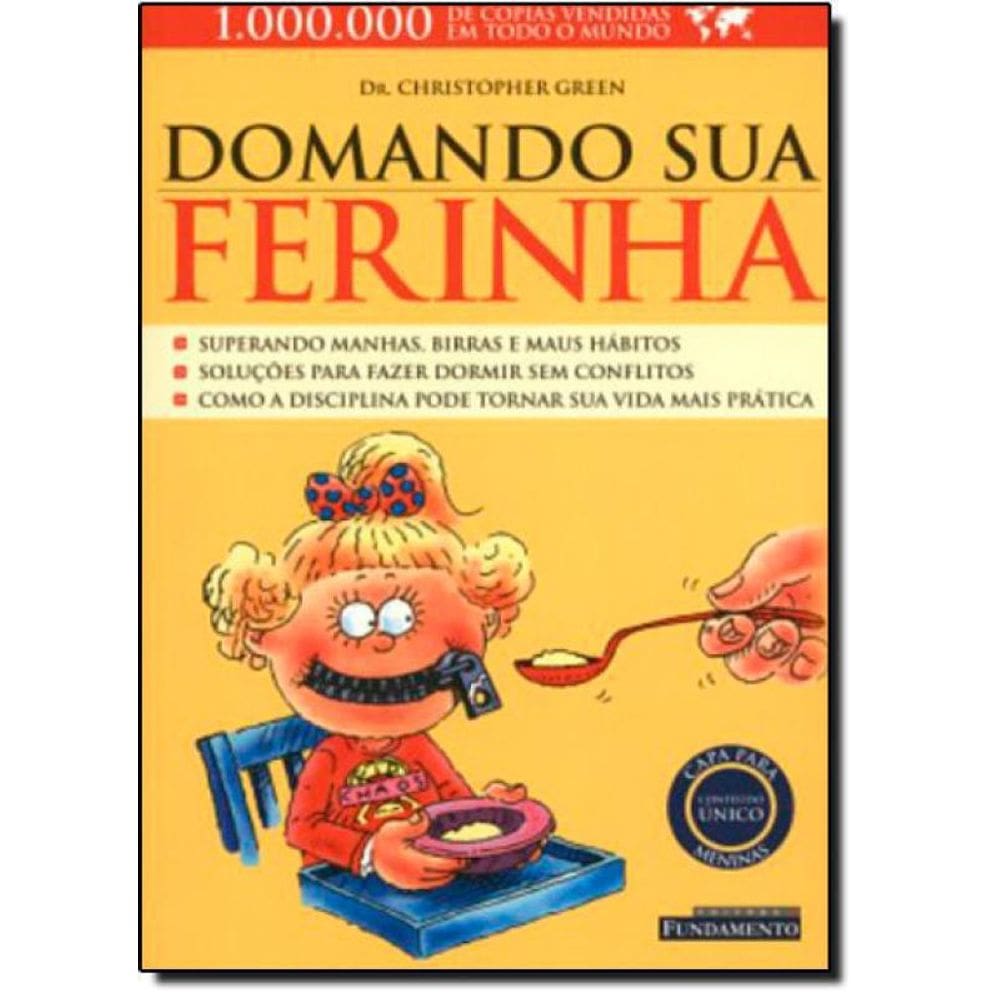 Livro Domando Sua Ferinha - Capa Para Meninas
