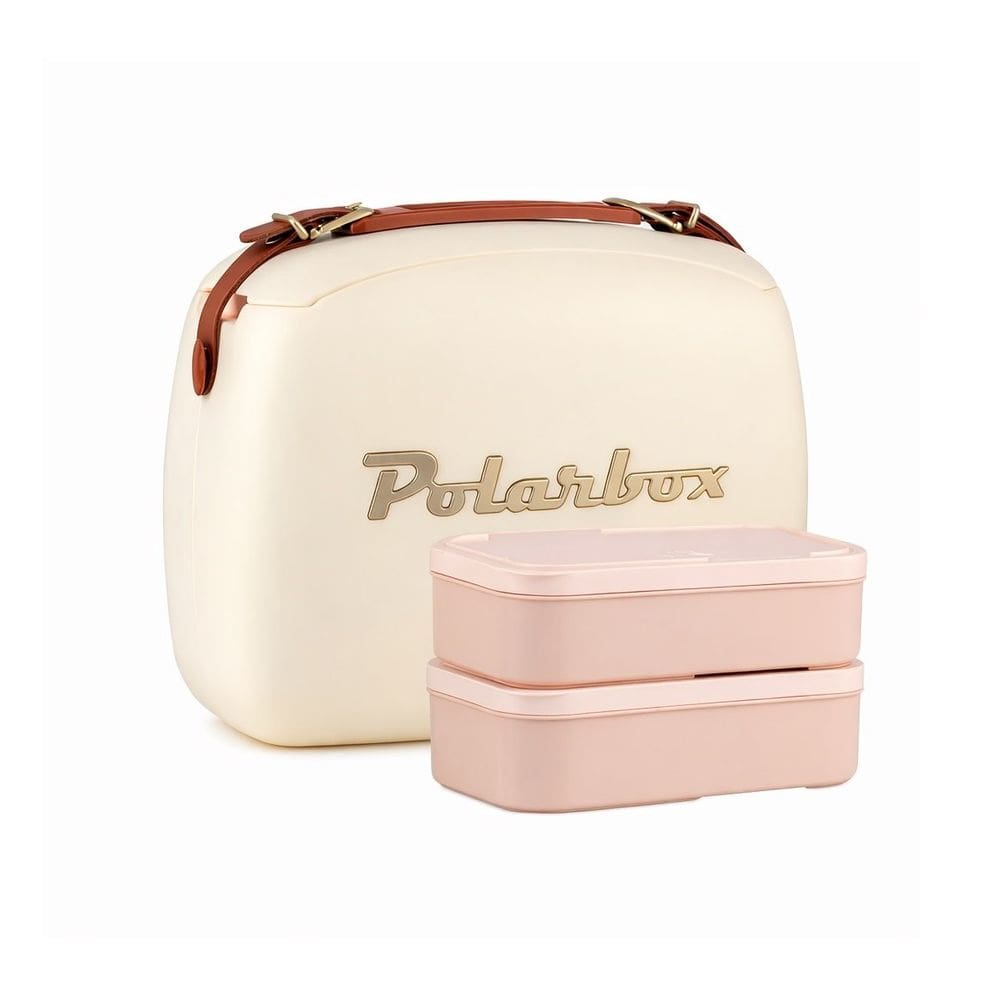 Lancheira Térmica Com Marmita 6 Litros Retrô  - Creme Gold