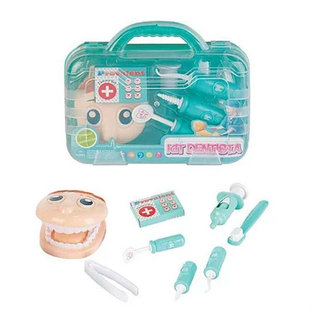 Kit Médico Veterinário Verde Fenix 30x27x7 cm