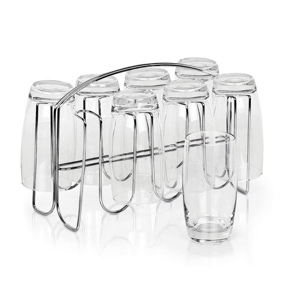 Secador de Copos Cromado Niquelart 8 Lugares 29x17x15cm