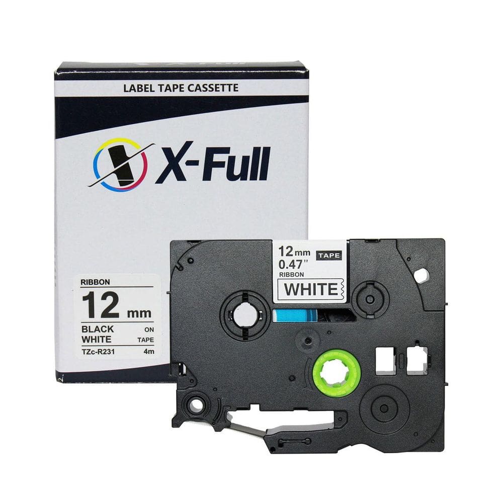 Fita Decorativa Compatível Tze-R231 12Mm Cetim Branco Xfull