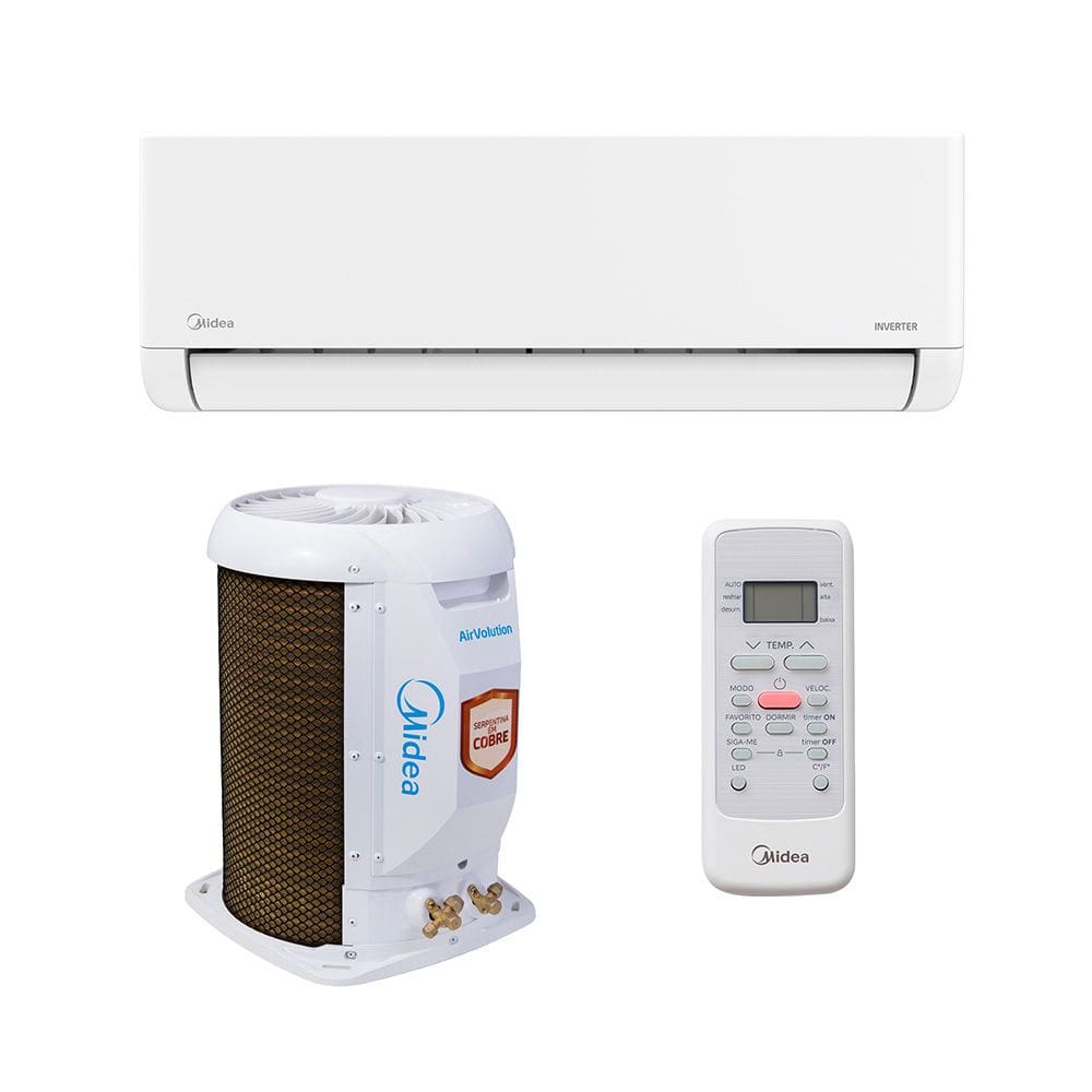 Ar Condicionado Split Hi Wall - Inverter R-32 - Airvolution Lite - Midea - 18.000 BTUs - Frio - 220V Monofásico