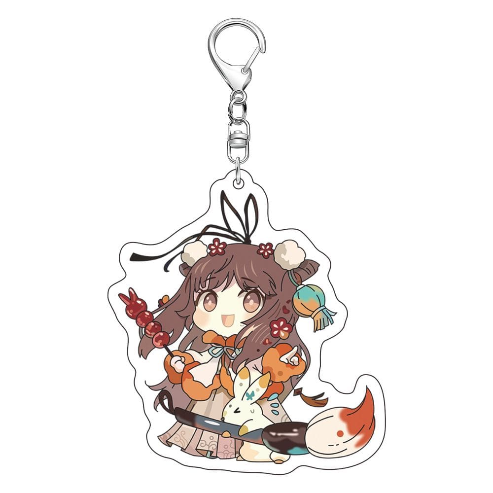 Pingente de chaveiro Tomb Raider Hei Xiezi Wu Xie em acrílico