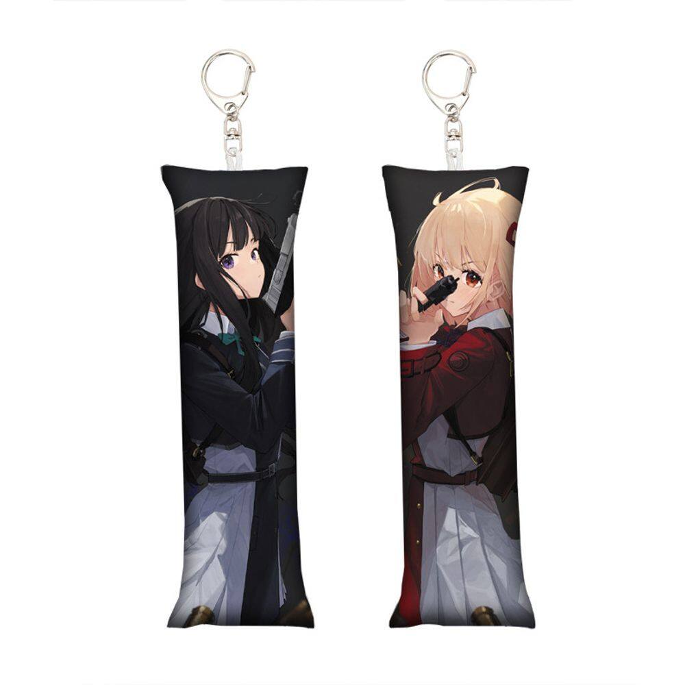 Chaveiro Dakimakura Lycoris Recoil Mini Chisato e Takina