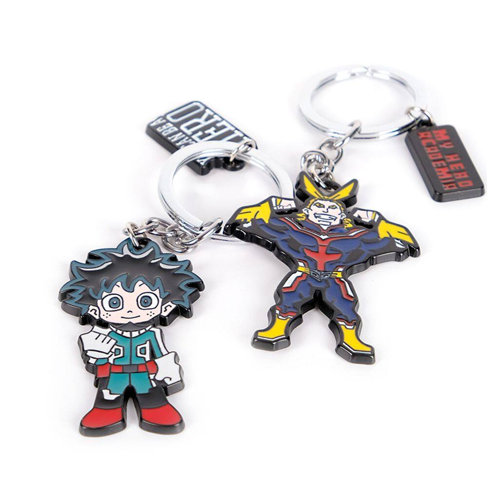 Chaveiro My Hero Academia Deku e All Might Alloy -01