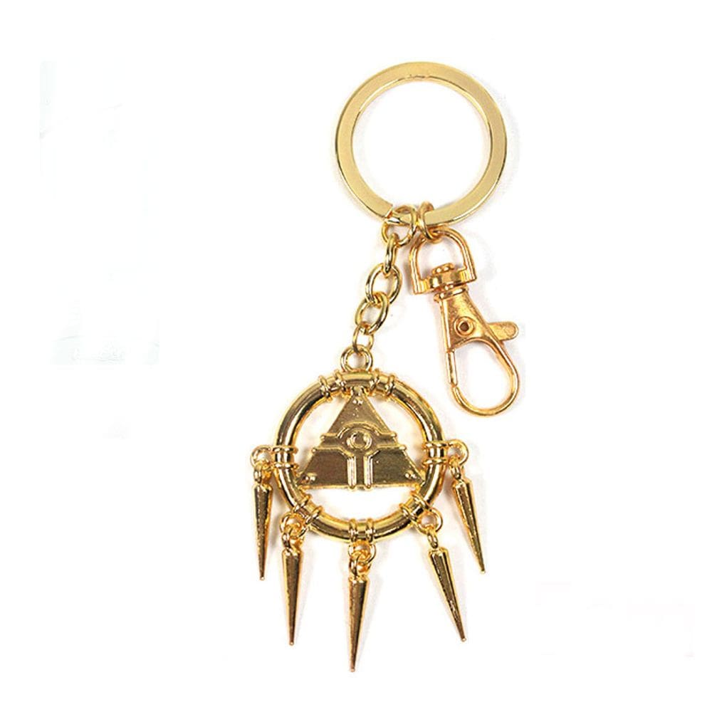 Chaveiro Yu-Gi-Oh! Design de pirâmide de metal Millennium Puzzle