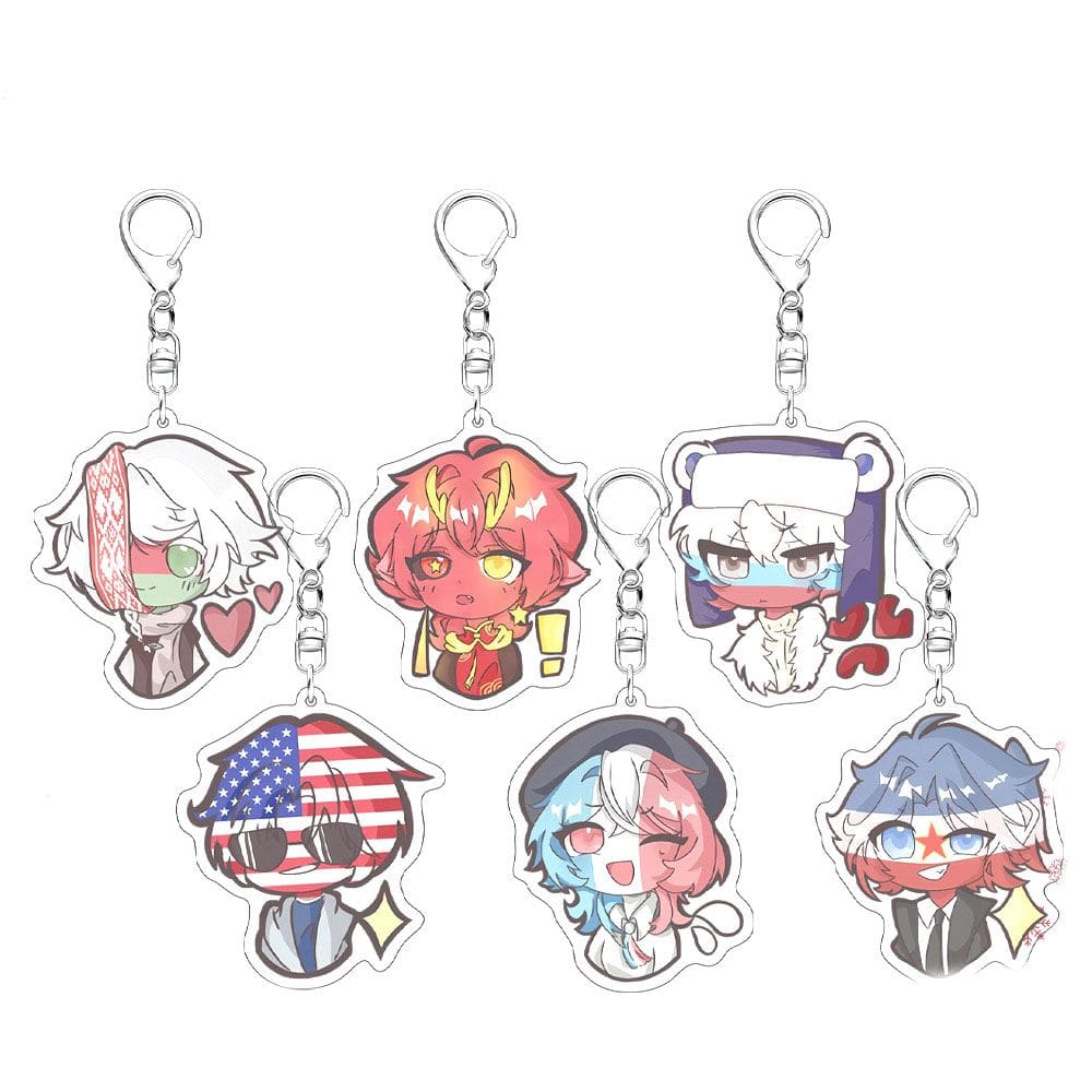 Chaveiro de acrílico Country X com Paquistão e muito mais