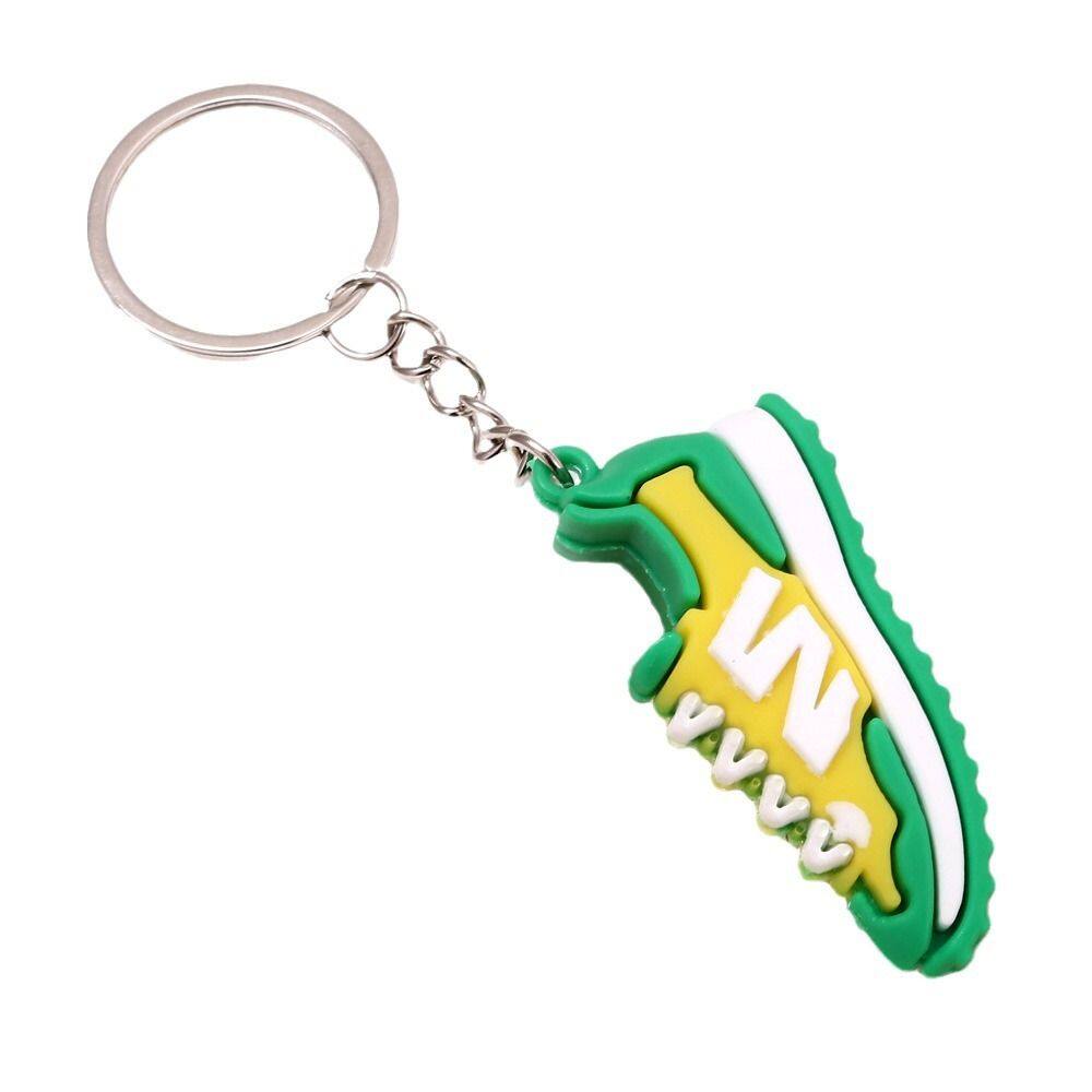 Chaveiro de tênis M, moderno em vermelho e amarelo, presente perfeito