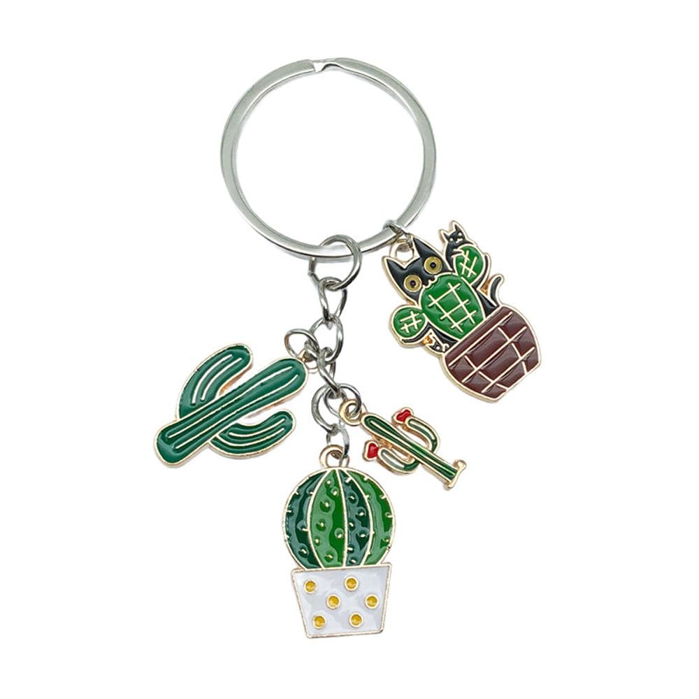 Chaveiro Pendant Drip Oil Cactus para bolsas e mochilas