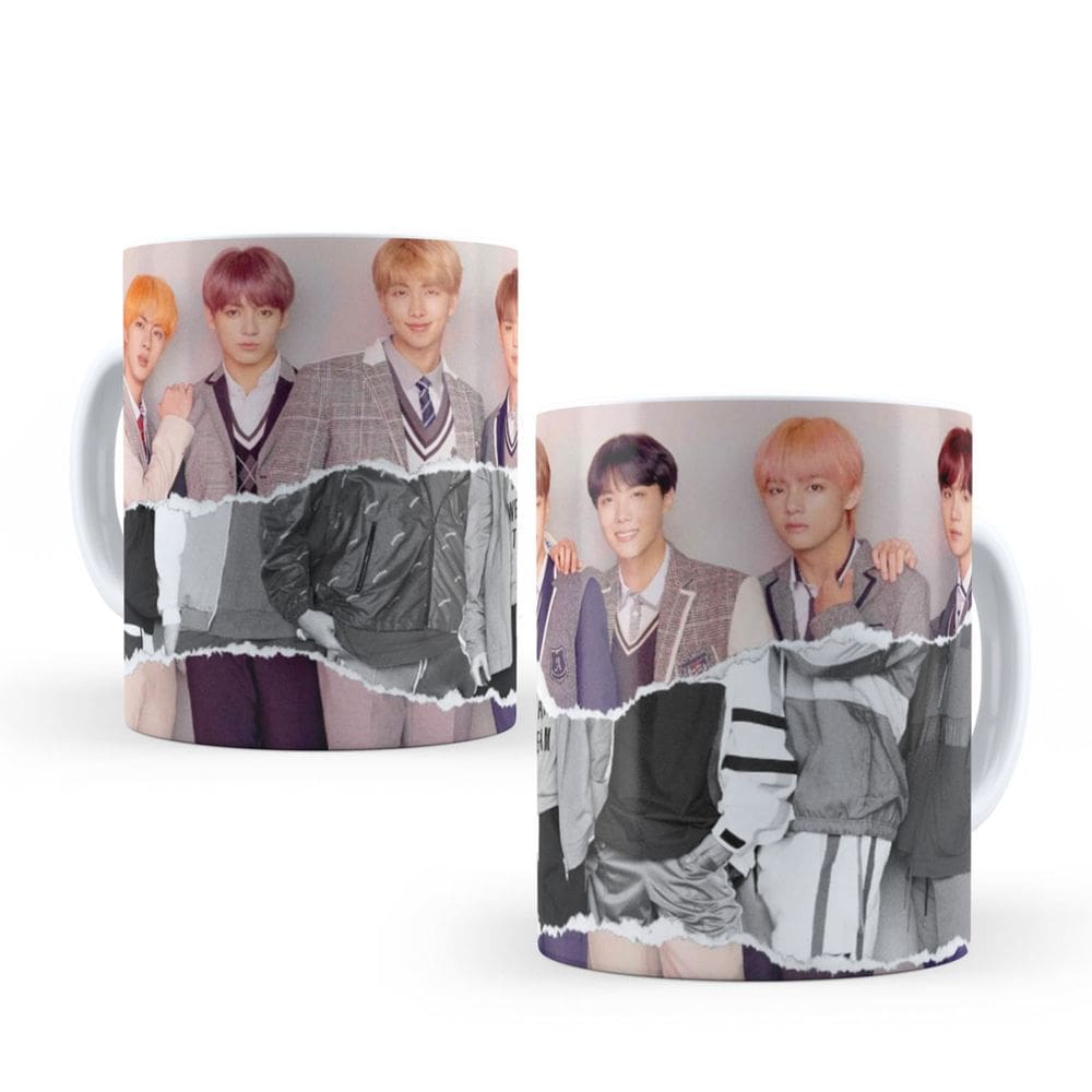 Caneca Personalizada Banda K-Pop Bts 011 325Ml