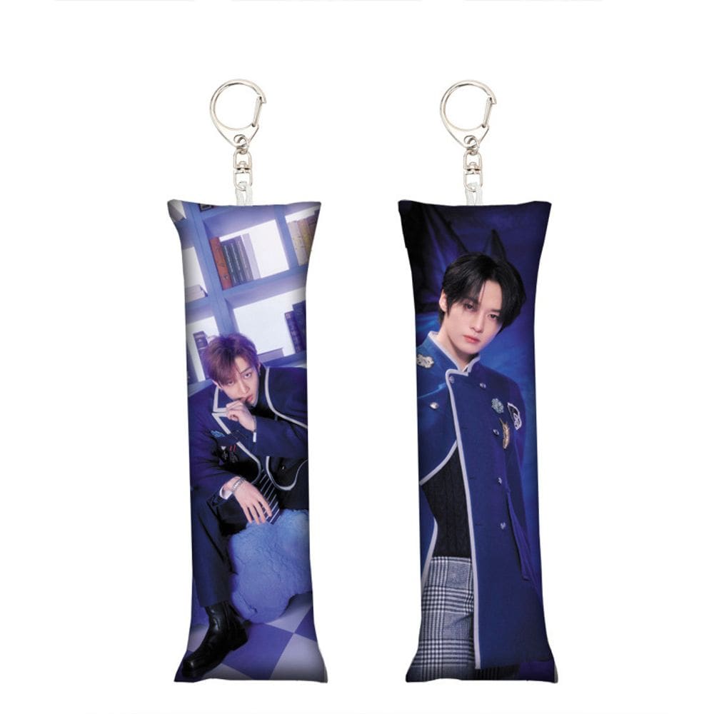 Mini Dakimakura Keychain, bolsa de pelúcia, pingente, Stray Kids