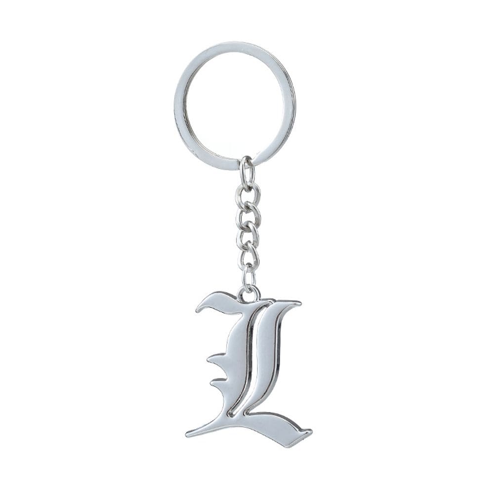 Chaveiro Death Note L Silver Chaveiro Acessório colecionável de anime