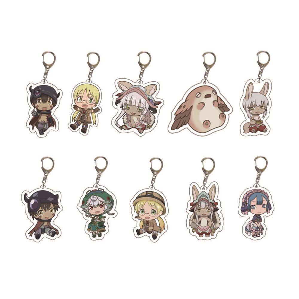 Conjunto de chaveiros de acrílico feito em Abyss Riko, Reg, Nanachi