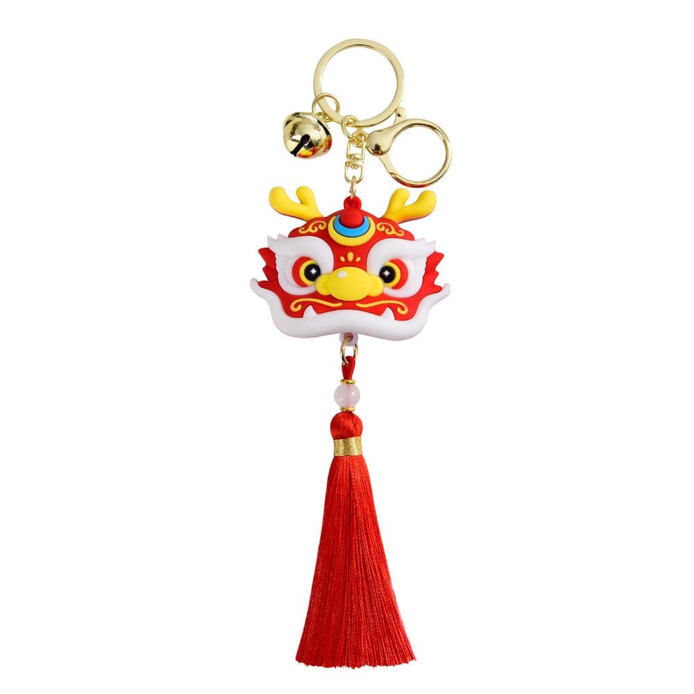 Chaveiro Year of the Dragon Tassel Chaveiro em estilo chinês
