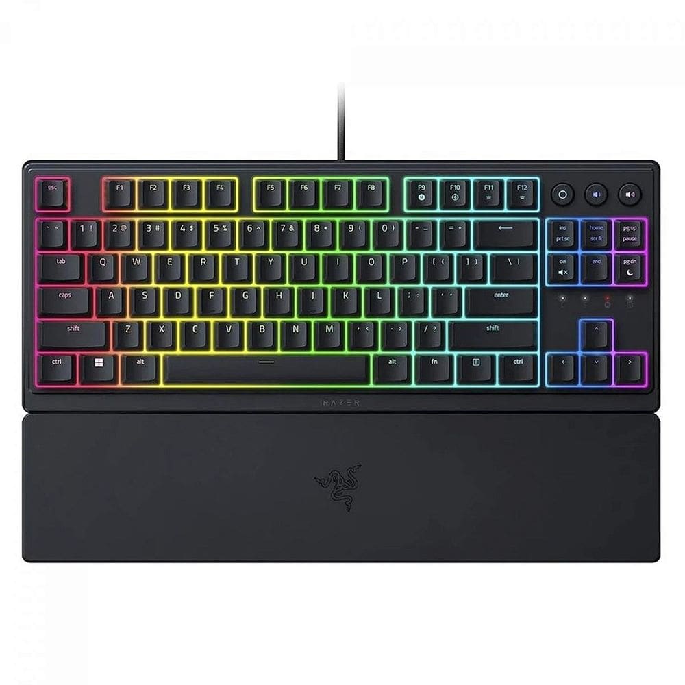 Teclado Gamer Razer Ornata V3 Tenkeyless, Chroma RGB, Low Profile, Us Layout, Nasa, Preto