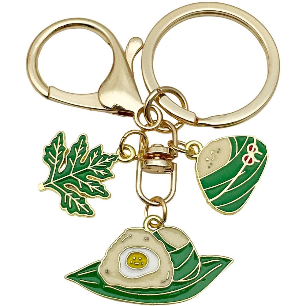 Chaveiro Dragon Boat Festival Green Zongzi & Panda