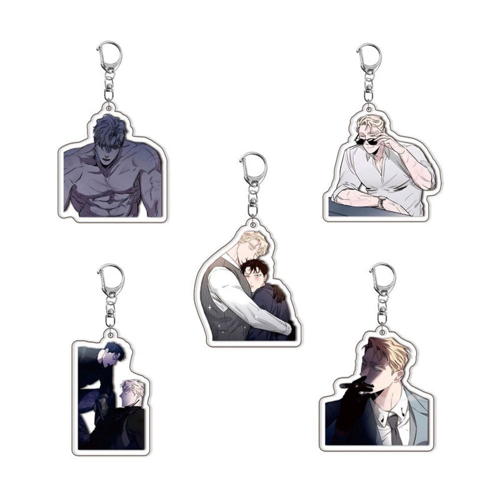 Conjunto de chaveiros Rose & Champagne Anime com 5 chaveiros Chibi