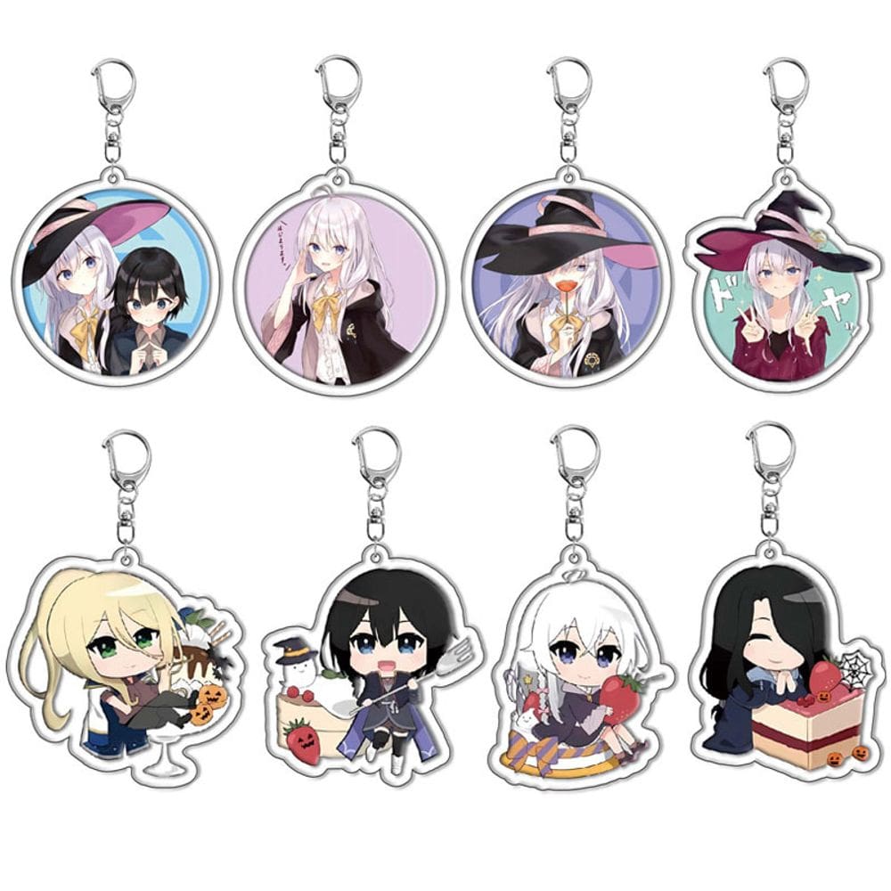 Chaveiro de acrílico com pingente transparente Witch`s Journey Ire