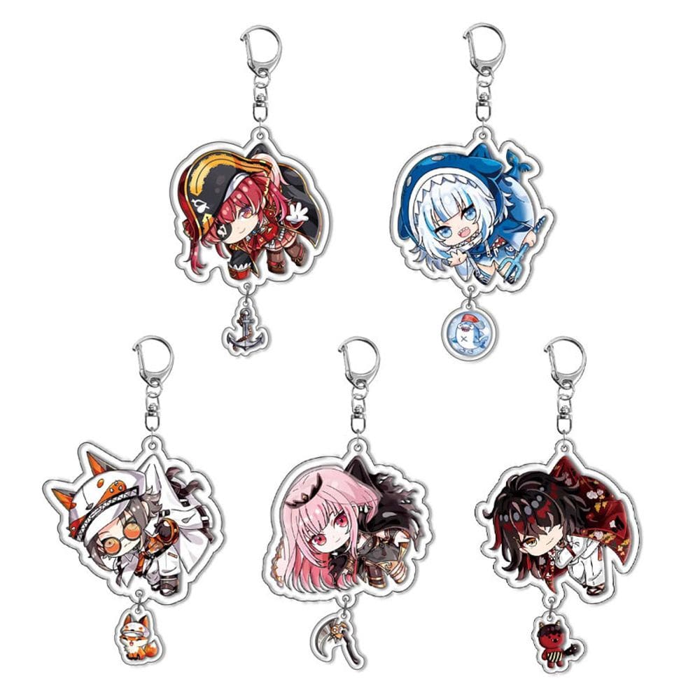 Conjunto de chaveiros de acrílico Nijisanji Virtual YouTuber C444