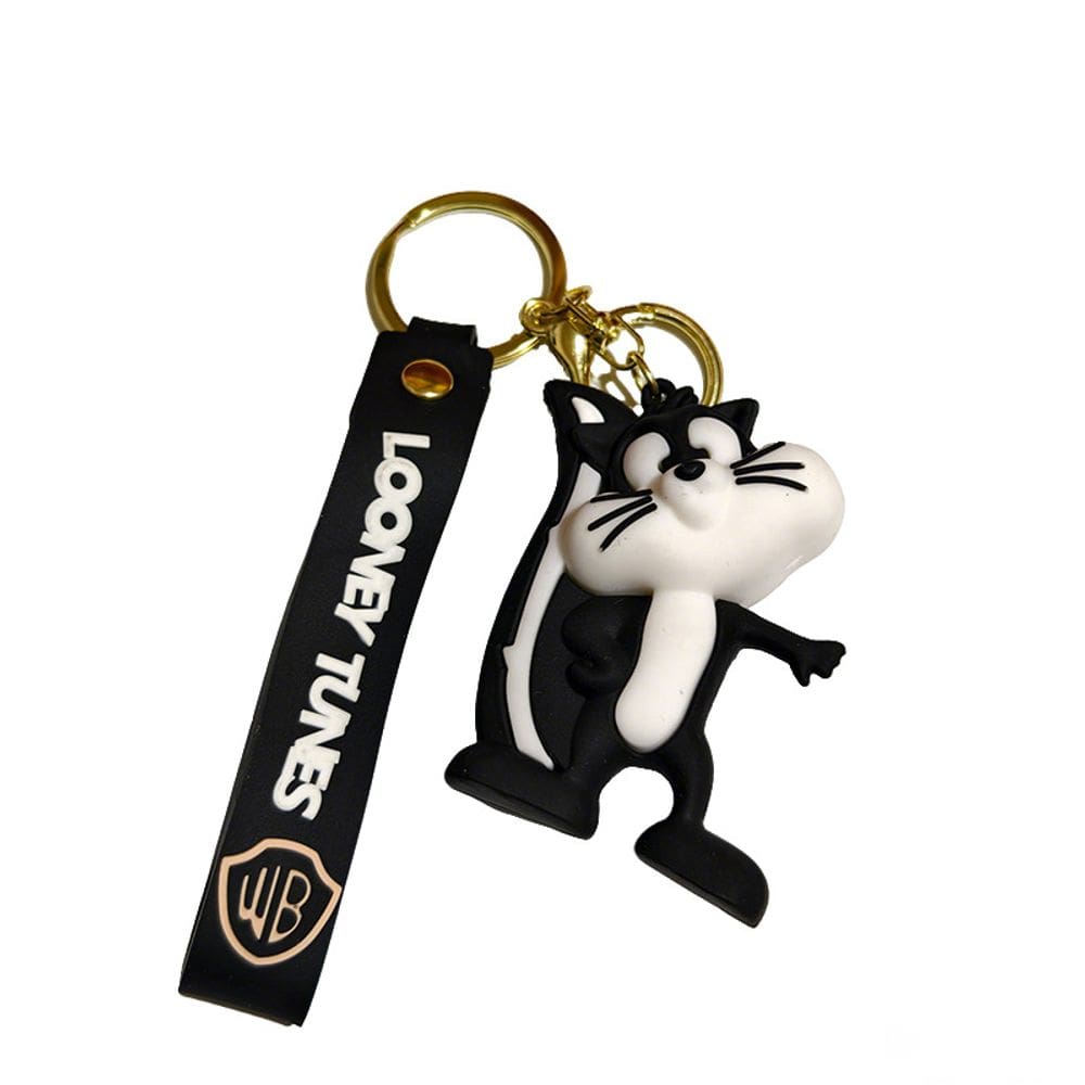Chaveiro Sylvester Cat Cartoon PVC Chaveiro Charm