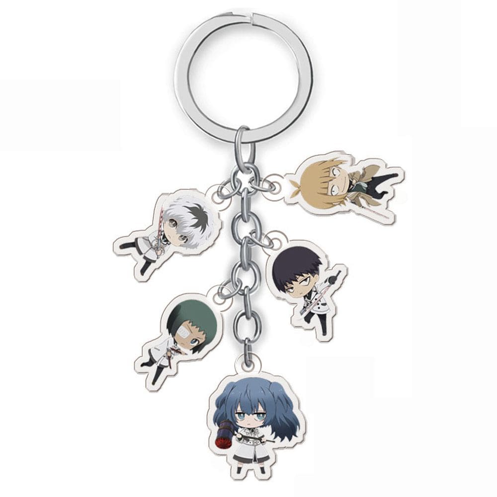 Chaveiro Tokyo Ghoul Chibi Kaneki e acrílico Touka A087
