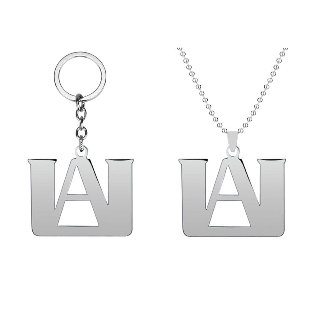 Pingente de chaveiro My Hero Academia A Letter em aço inoxidável