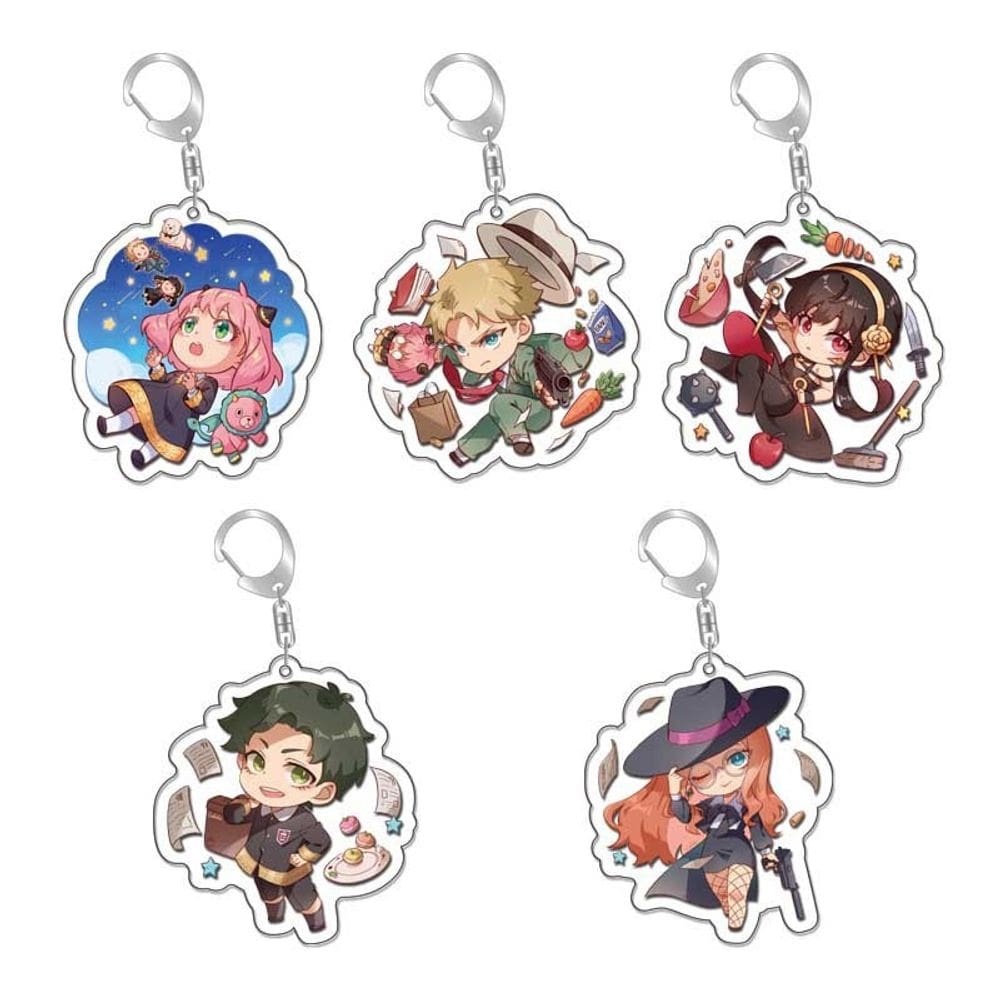 Conjunto de chaveiros Spy x Family Lloyd, Yor e Anya Acrylic