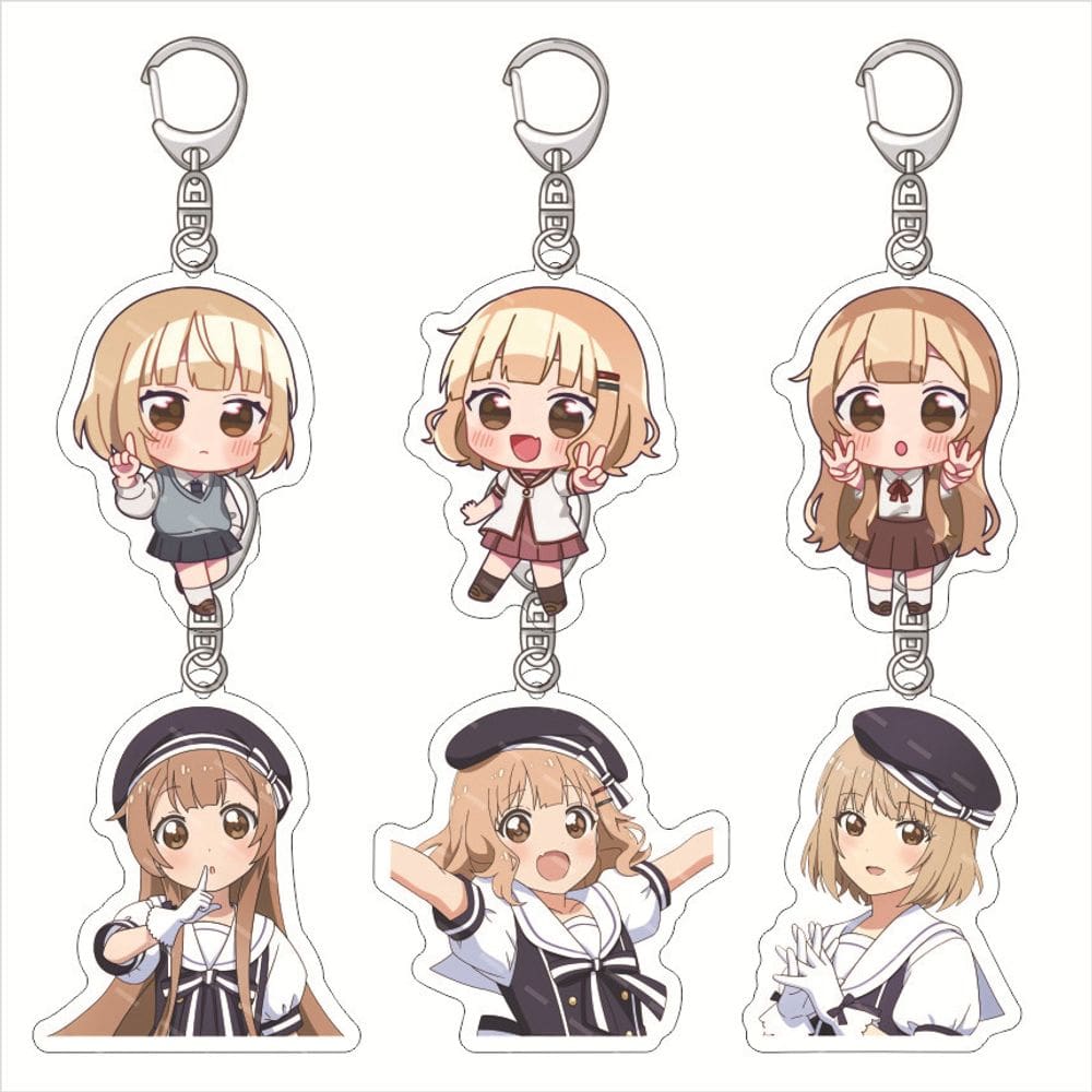 Conjunto de chaveiros acrílico Oomuro-ke Dear Friends Fuko & Sakura