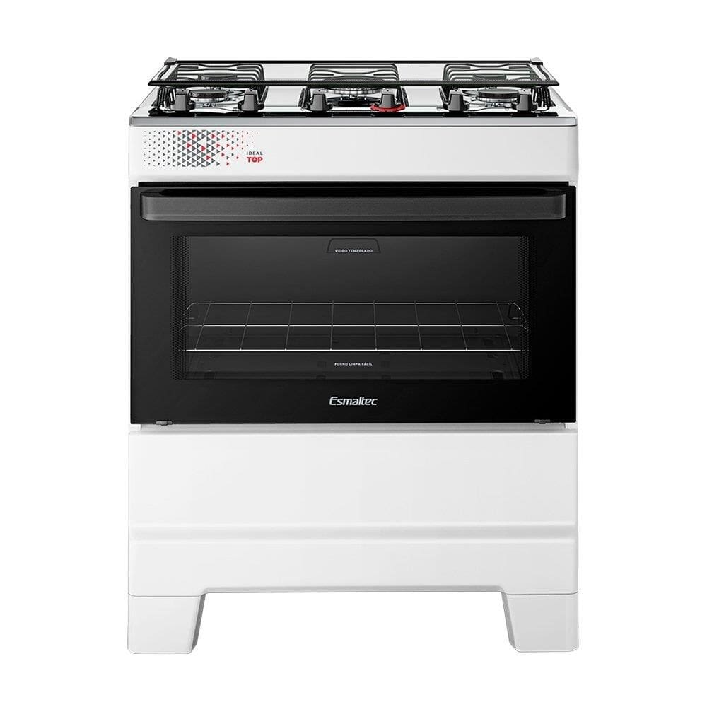 Fogão de Mesa Esmaltec 5 Bocas T5IAB Ideal Top - 5122 Acendimento Automático, Branco, Bivolt