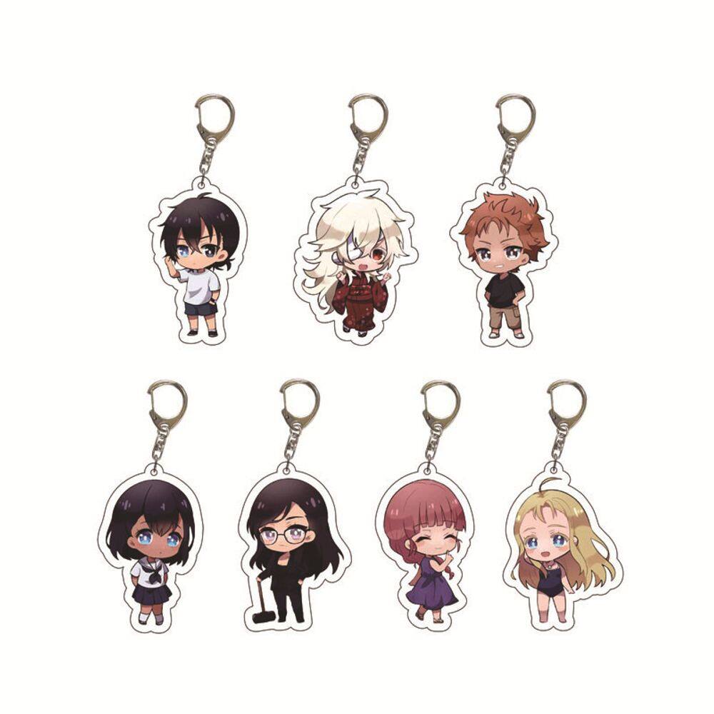Conjunto de chaveiros Summer Re: Life Acrylic Shinpei and Characters