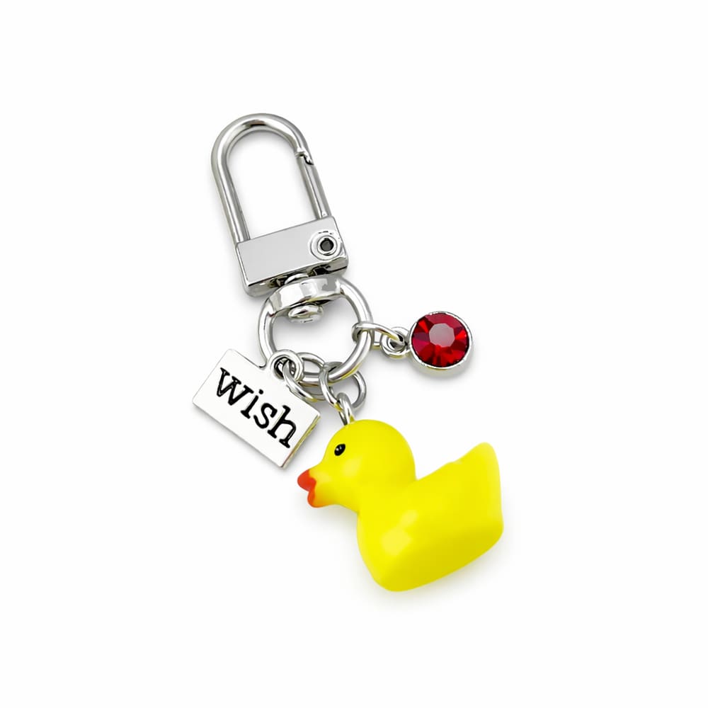 Chaveiro de resina Cute Yellow Duck 3D Animal
