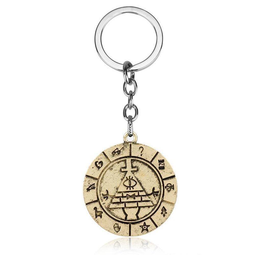 Chaveiro Gravity Falls Bill Cipher Symbol Alloy