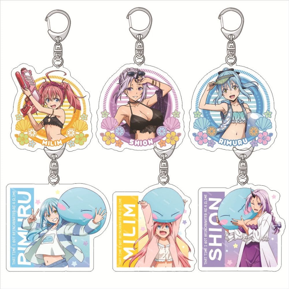 Conjunto de chaveiros de acrílico That Time I Got Reencarnated as a Slime