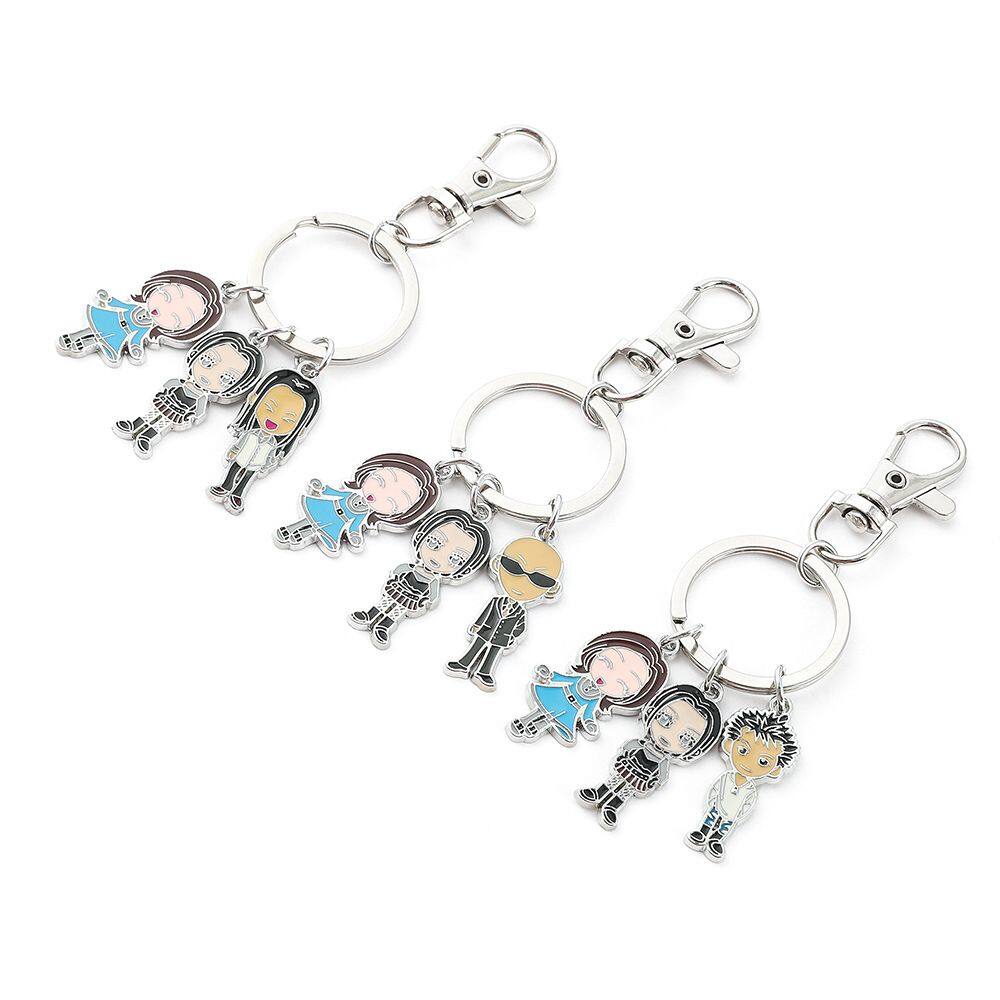 Chaveiro Viviana e Nana Personagens de desenhos animados elegantes