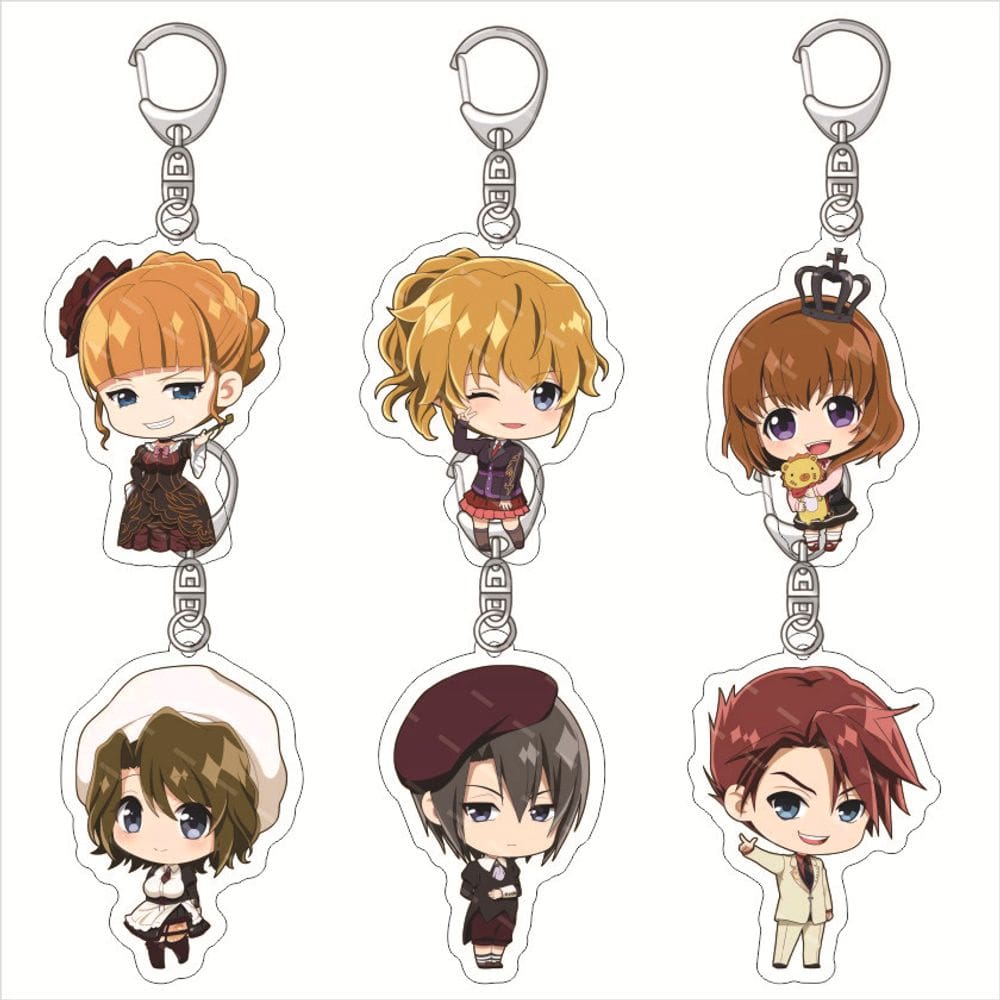 Conjunto de chaveiros de acrílico Umineko When They Cry Battler & More
