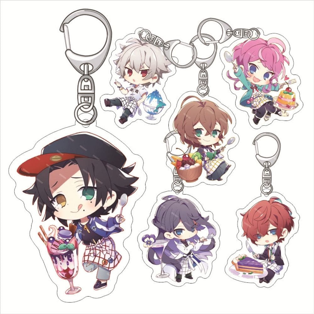 Conjunto de chaveiros de acrílico Hypnosis Mic Ichiro e Jiro Yamada