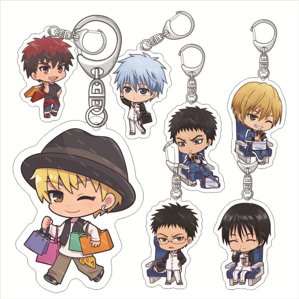 Conjunto de chaveiros de acrílico Kuroko`s Basketball Tetsuya K & More